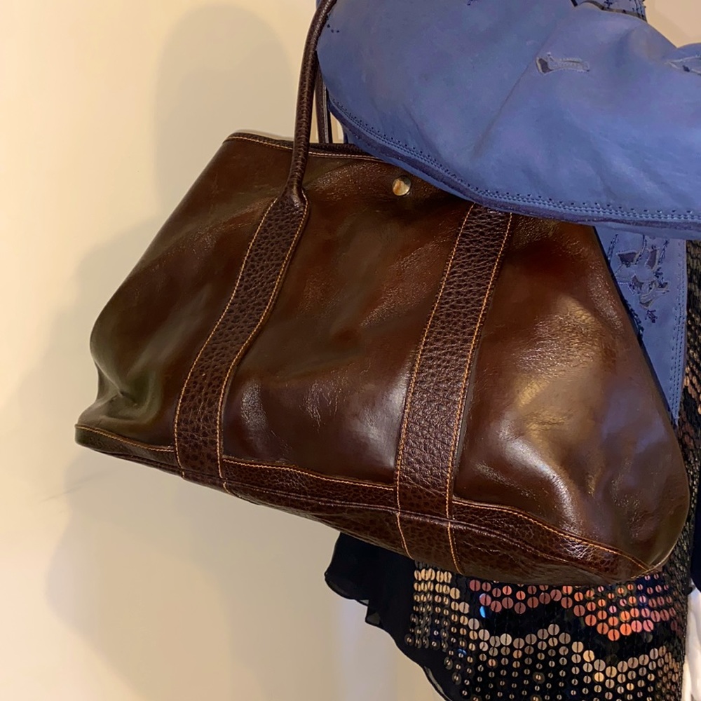 Hermes Brown Garden Tote. Excellent Condition.